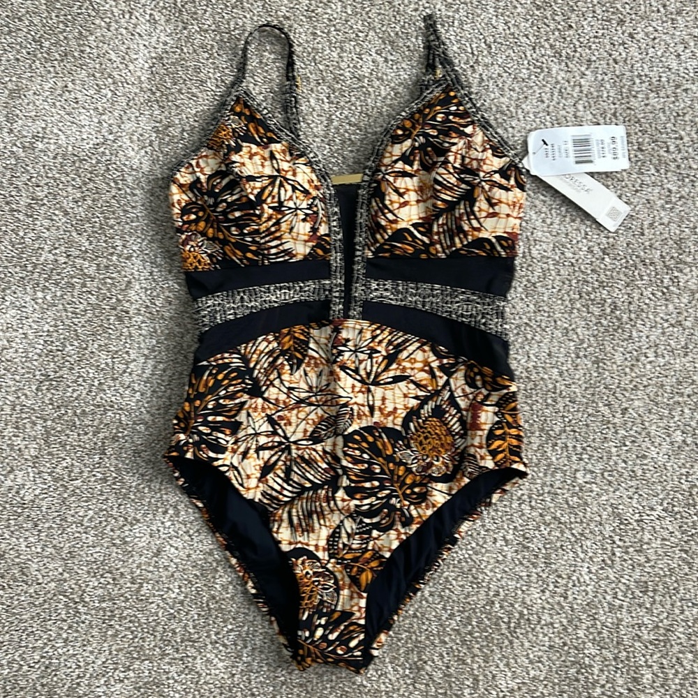 Miraclesuit Amoressa Dijon Ingot V Neck One Piece NWT